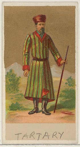 Tartary, from the Natives in Costume series (N16), Teofani Issue, for Allen & Ginter Cigarettes Brands