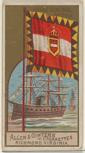 Grand Admiral, Austria, from the Naval Flags series (N17) for Allen & Ginter Cigarettes Brands