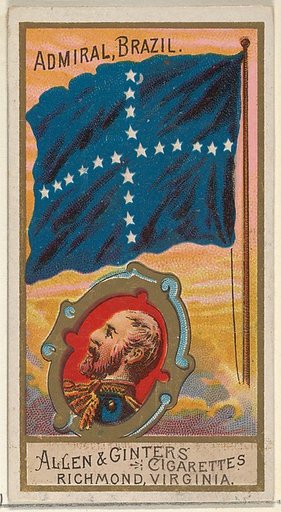 Admiral, Brazil, from the Naval Flags series (N17) for Allen & Ginter Cigarettes Brands