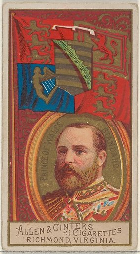 Prince of Wales Standard, from the Naval Flags series (N17) for Allen & Ginter Cigarettes Brands