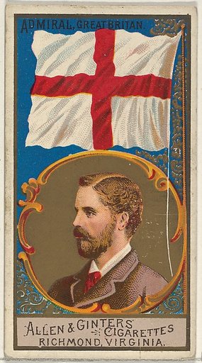 Admiral, Great Britain, from the Naval Flags series (N17) for Allen & Ginter Cigarettes Brands