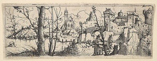 Landscape with Fort and a Church on a River