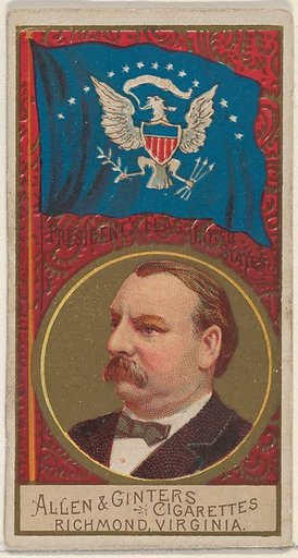 President's Flag, United States, from the Naval Flags series (N17) for Allen & Ginter Cigarettes Brands