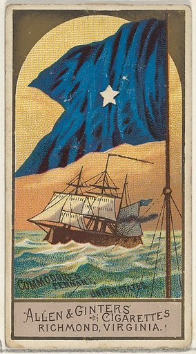 Commodore's Pennant, United States, from the Naval Flags series (N17) for Allen & Ginter Cigarettes Brands
