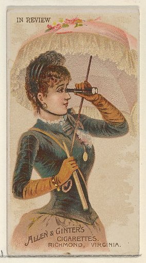In Review, from the Parasol Drills series (N18) for Allen & Ginter Cigarettes Brands