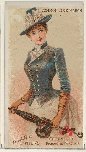 Common Time March, from the Parasol Drills series (N18) for Allen & Ginter Cigarettes Brands