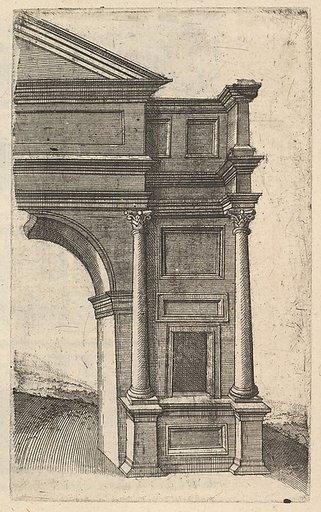 Half of an Arch [Porta Antonae], from "Ruinarum variarum fabricarum delineationes pictoribus caeterisque id genus artificibus multum utiles"