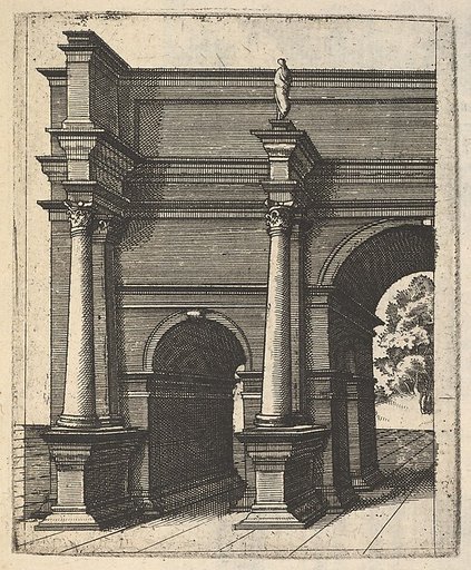Half of an Arch [Arcus Lutii Septimi], from "Ruinarum variarum fabricarum delineationes pictoribus caeterisque id genus artificibus multum utiles"