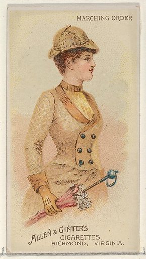 Marching Order, from the Parasol Drills series (N18) for Allen & Ginter Cigarettes Brands