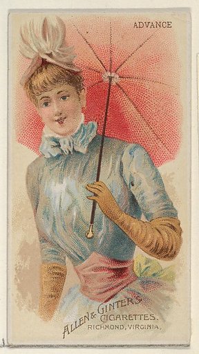 Advance, from the Parasol Drills series (N18) for Allen & Ginter Cigarettes Brands
