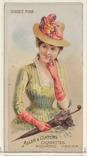 Direct Fire, from the Parasol Drills series (N18) for Allen & Ginter Cigarettes Brands