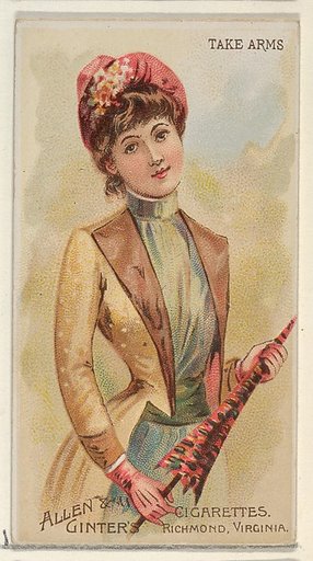 Take Arms, from the Parasol Drills series (N18) for Allen & Ginter Cigarettes Brands