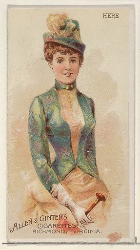 Here, from the Parasol Drills series (N18) for Allen & Ginter Cigarettes Brands