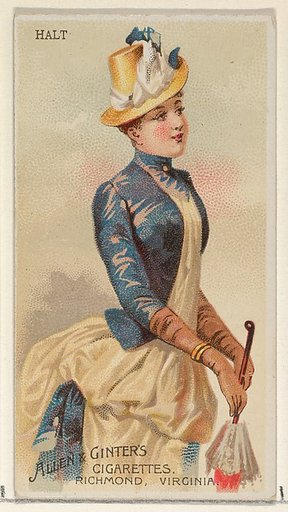 Halt, from the Parasol Drills series (N18) for Allen & Ginter Cigarettes Brands