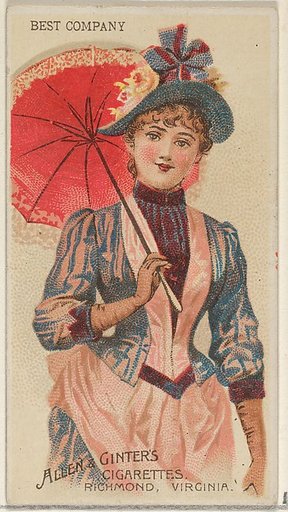 Best Company, from the Parasol Drills series (N18) for Allen & Ginter Cigarettes Brands
