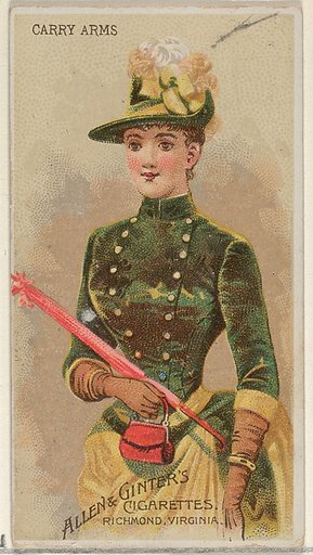 Carry Arms, from the Parasol Drills series (N18) for Allen & Ginter Cigarettes Brands