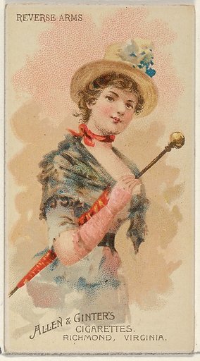 Reverse Arms, from the Parasol Drills series (N18) for Allen & Ginter Cigarettes Brands