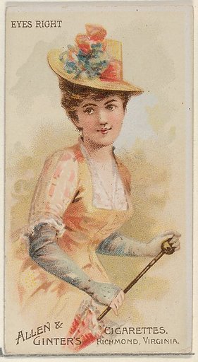 Eyes Right, from the Parasol Drills series (N18) for Allen & Ginter Cigarettes Brands