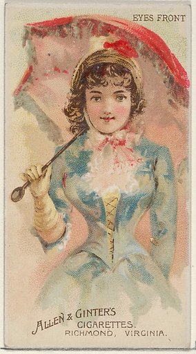 Eyes Front, from the Parasol Drills series (N18) for Allen & Ginter Cigarettes Brands