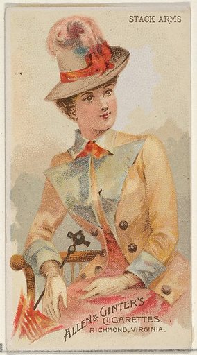 Stack Arms, from the Parasol Drills series (N18) for Allen & Ginter Cigarettes Brands