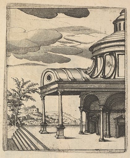 Partial view of a Building [Tem Ro Penatibus Dicatu], from "Ruinarum variarum fabricarum delineationes pictoribus caeterisque id genus artificibus multum utiles"