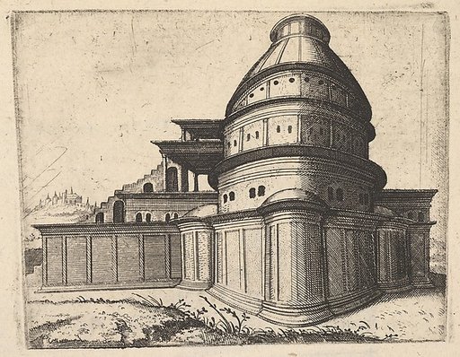 Building [Aerarii Publici Rome], from "Ruinarum variarum fabricarum delineationes pictoribus caeterisque id genus artificibus multum utiles"