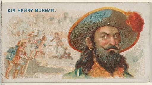 Sir Henry Morgan, Capture of Panama, from the Pirates of the Spanish Main series (N19) for Allen & Ginter Cigarettes