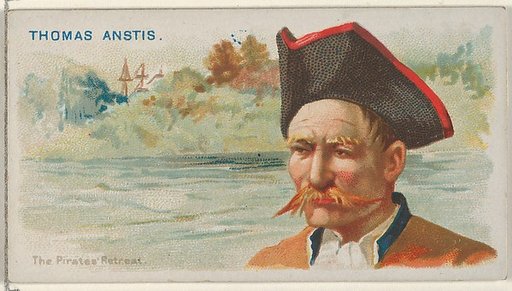 Thomas Anstis, The Pirates' Retreat, from the Pirates of the Spanish Main series (N19) for Allen & Ginter Cigarettes