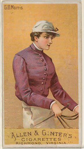G.B. Morris, from the Racing Colors of the World series (N22a) for Allen & Ginter Cigarettes