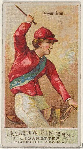 Dwyer Brothers, from the Racing Colors of the World series (N22a) for Allen & Ginter Cigarettes