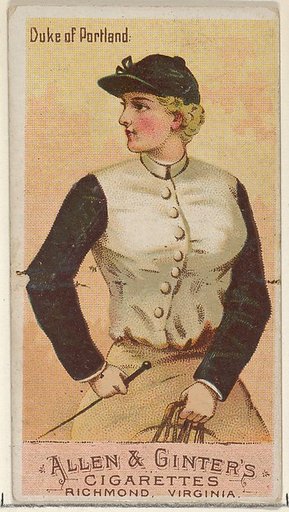 Duke of Portland, from the Racing Colors of the World series (N22a) for Allen & Ginter Cigarettes