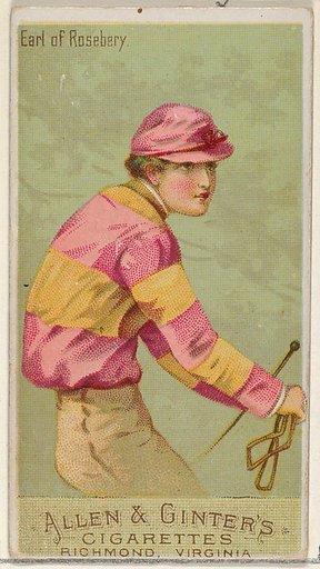 Duke of Rosebery, from the Racing Colors of the World series (N22a) for Allen & Ginter Cigarettes