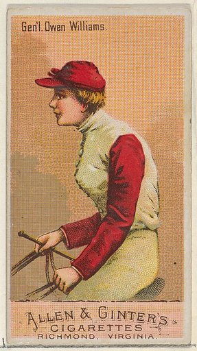 General Owen Williams, from the Racing Colors of the World series (N22a) for Allen & Ginter Cigarettes