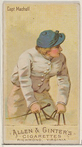 Captain Machell, from the Racing Colors of the World series (N22a) for Allen & Ginter Cigarettes