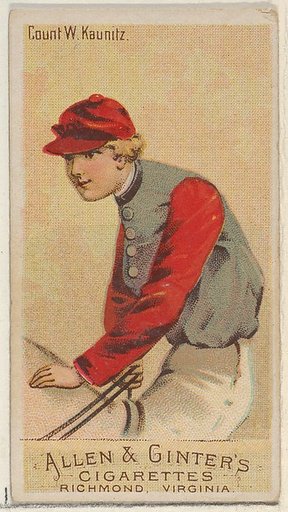 Count W. Kaunitz, from the Racing Colors of the World series (N22a) for Allen & Ginter Cigarettes