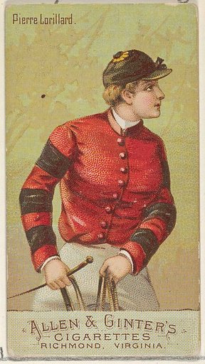 Pierre Lorillard, from the Racing Colors of the World series (N22b) for Allen & Ginter Cigarettes