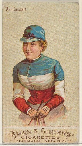 A.J. Cassatt, from the Racing Colors of the World series (N22b) for Allen & Ginter Cigarettes