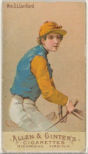 Mrs. G.L. Lorillard, from the Racing Colors of the World series (N22b) for Allen & Ginter Cigarettes