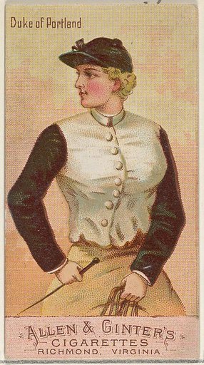 Duke of Portland, from the Racing Colors of the World series (N22b) for Allen & Ginter Cigarettes