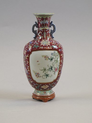 Wall vase with flowers