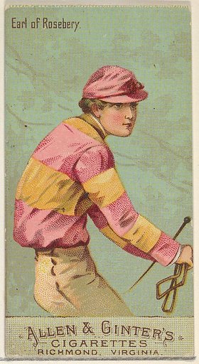 Duke of Rosebery, from the Racing Colors of the World series (N22b) for Allen & Ginter Cigarettes