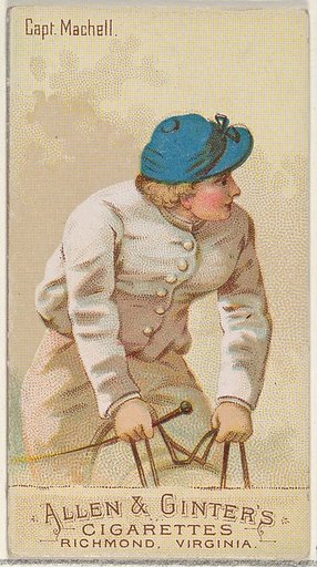 Captain Machell, from the Racing Colors of the World series (N22b) for Allen & Ginter Cigarettes