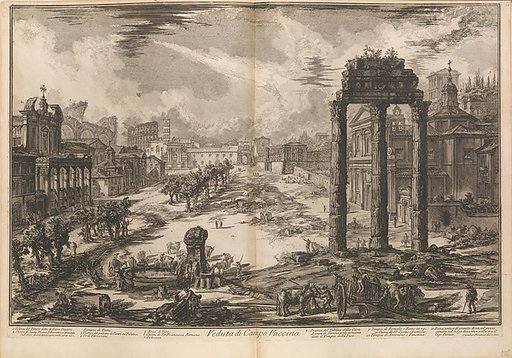 View of the Flavian Amphitheater, called the Colosseum, from "Vedute di Roma" (Roman Views), part II