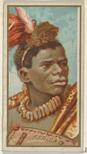 Africa, from the Types of All Nations series (N24) for Allen & Ginter Cigarettes