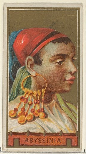 Abyssinia, from the Types of All Nations series (N24) for Allen & Ginter Cigarettes