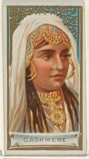 Cashmere, from the Types of All Nations series (N24) for Allen & Ginter Cigarettes