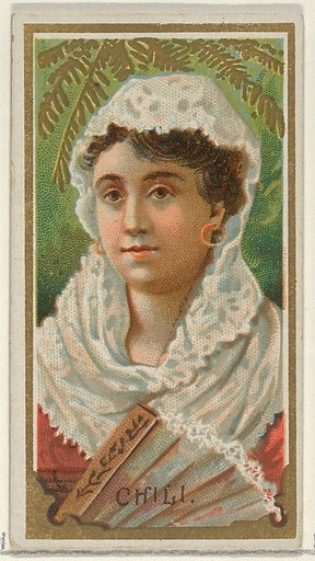 Chili, from the Types of All Nations series (N24) for Allen & Ginter Cigarettes