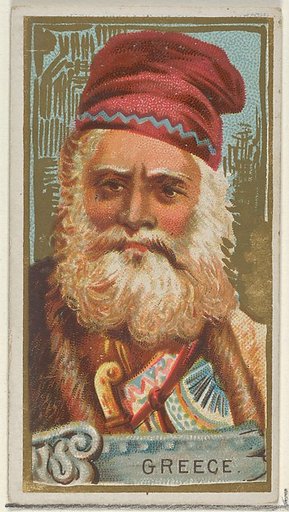 Greece, from the Types of All Nations series (N24) for Allen & Ginter Cigarettes