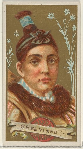 Greenland, from the Types of All Nations series (N24) for Allen & Ginter Cigarettes