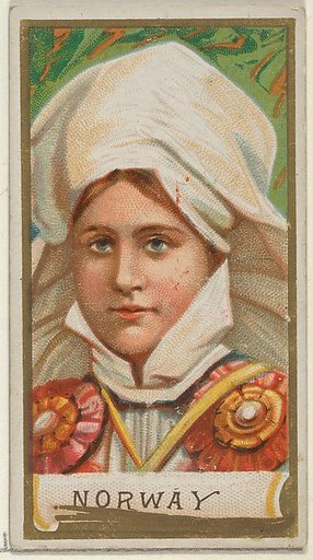 Norway, from the Types of All Nations series (N24) for Allen & Ginter Cigarettes